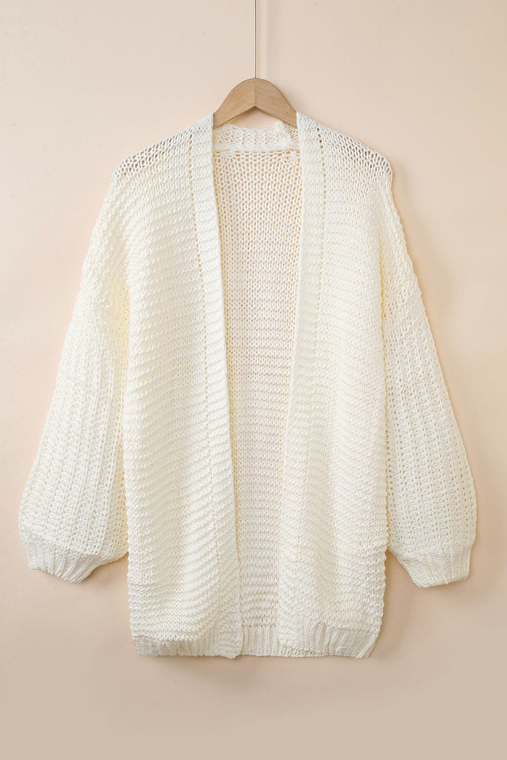 Open Front Longline Cardigan.