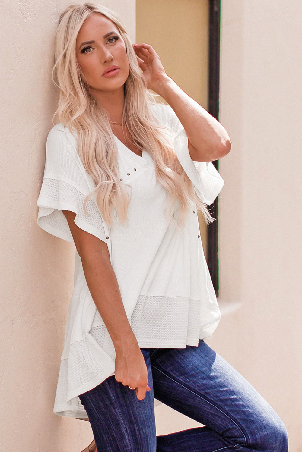 Flutter Sleeve High-Low Top Coco’s Tee Boutique