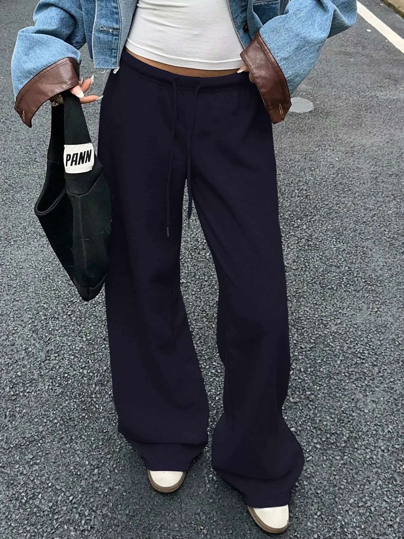 Wide Leg Drawstring Sweatpants Simply Love