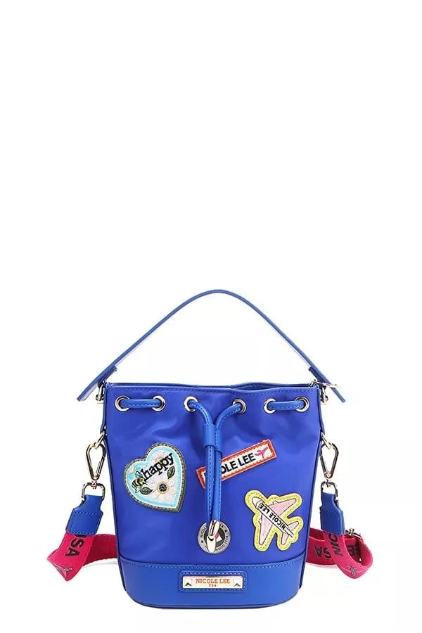 Nicole Lee USA Color Patch Bucket Bag Coco’s Tee Boutique