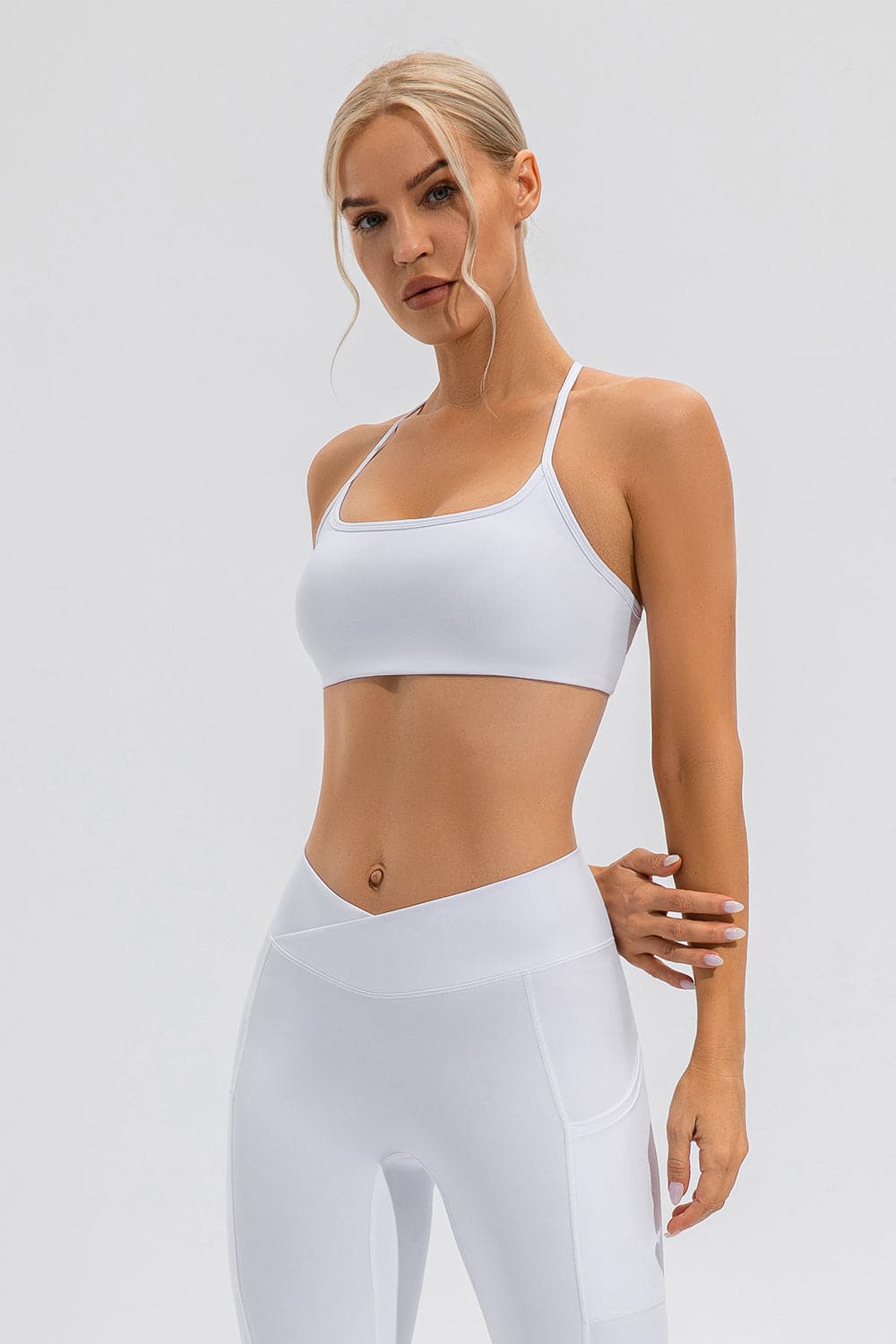 Crisscross Spaghetti Strap Active Cami.