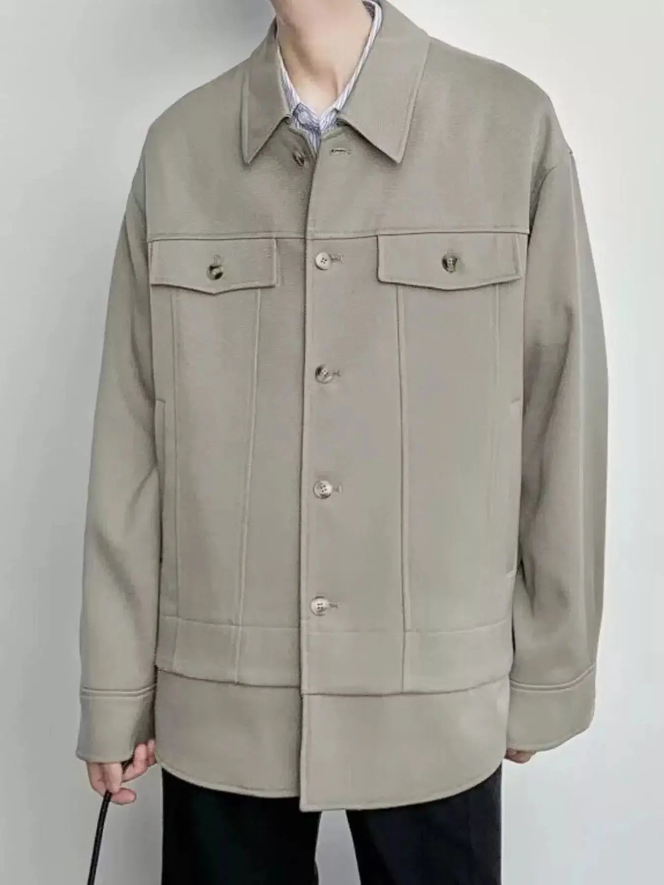 Men's Casual Button-Down Jacket Simply Love