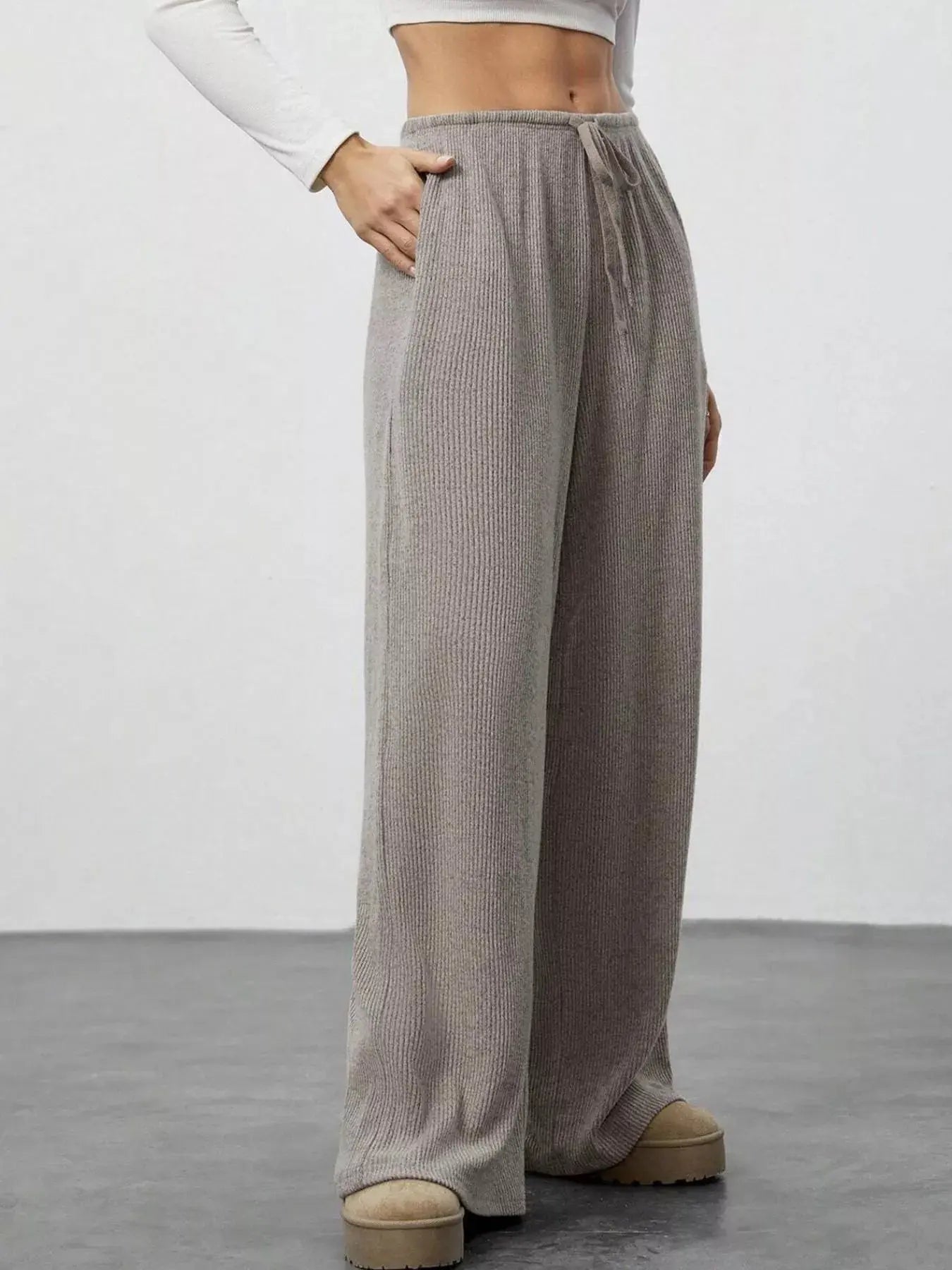 Relaxed Fit Drawstring Pants Simply Love