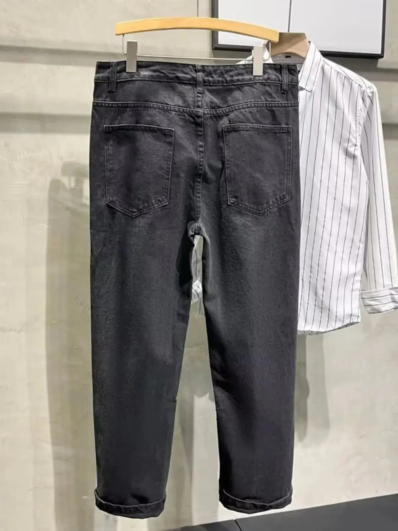 Men's Plus Size Distressed Slim Fit Jeans Simply Love