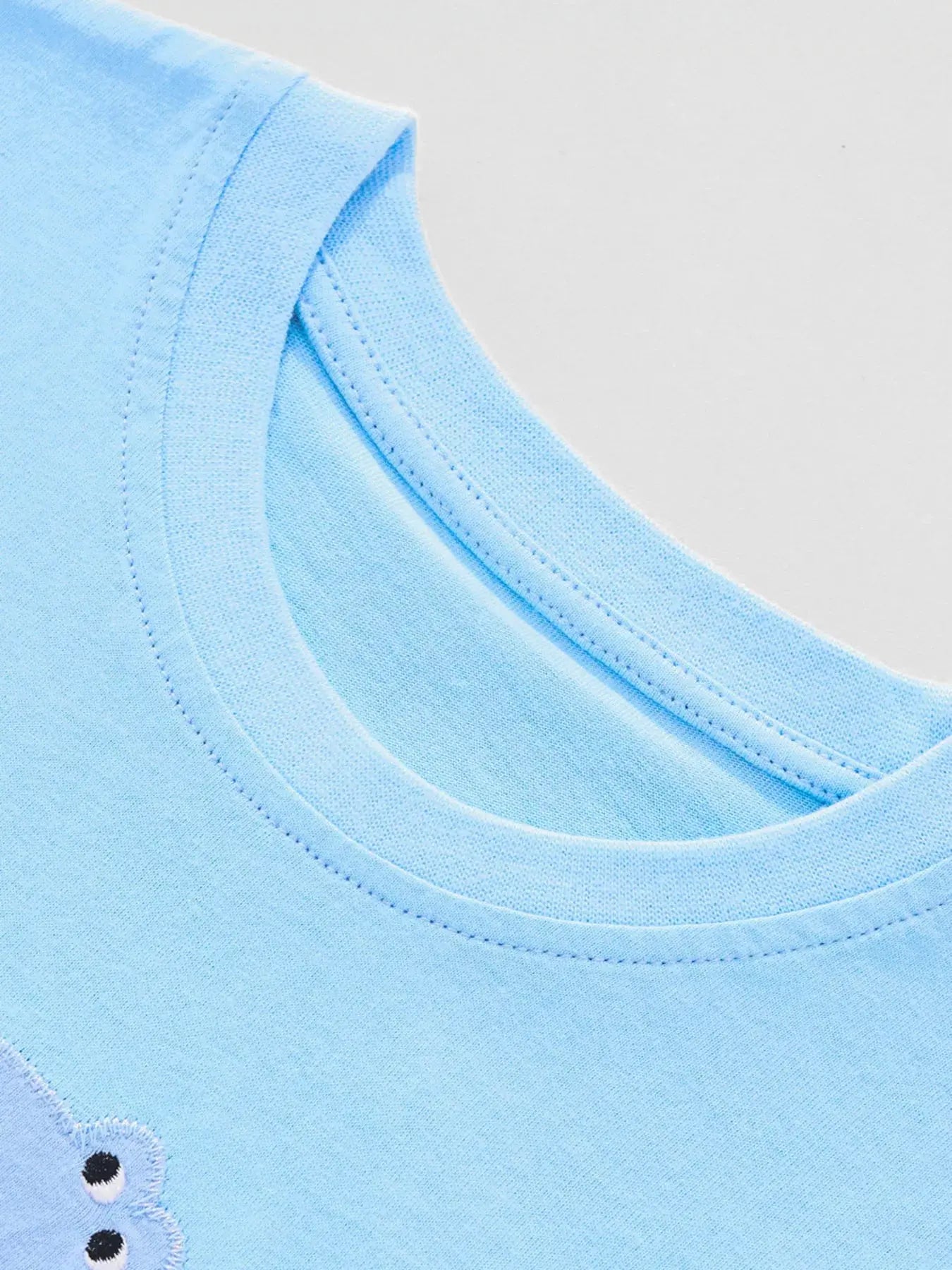Children's Dinosaur Applique Short Sleeve T-Shirt Simply Love