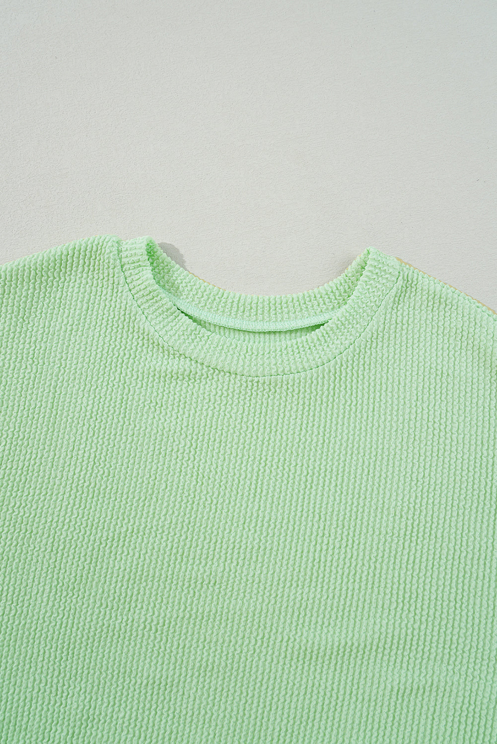 Moonlit jade ribbed pullover top