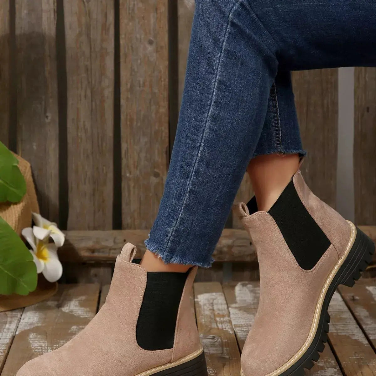 Round Toe Ankle Boots Simply Love
