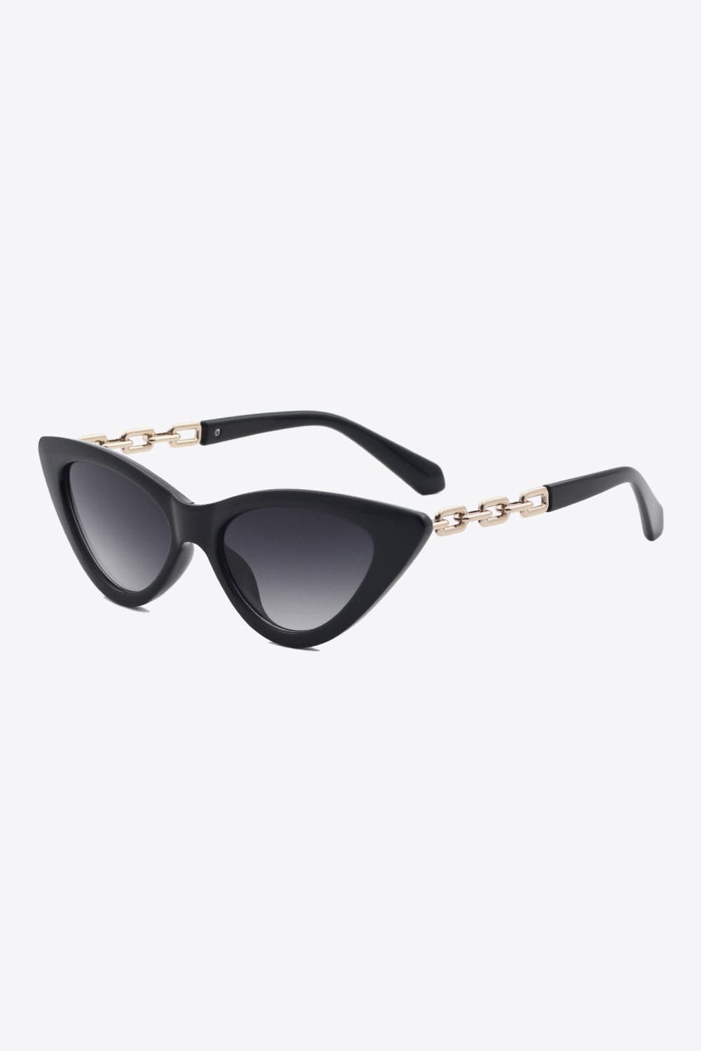 Chain Detail Cat-Eye Sunglasses.