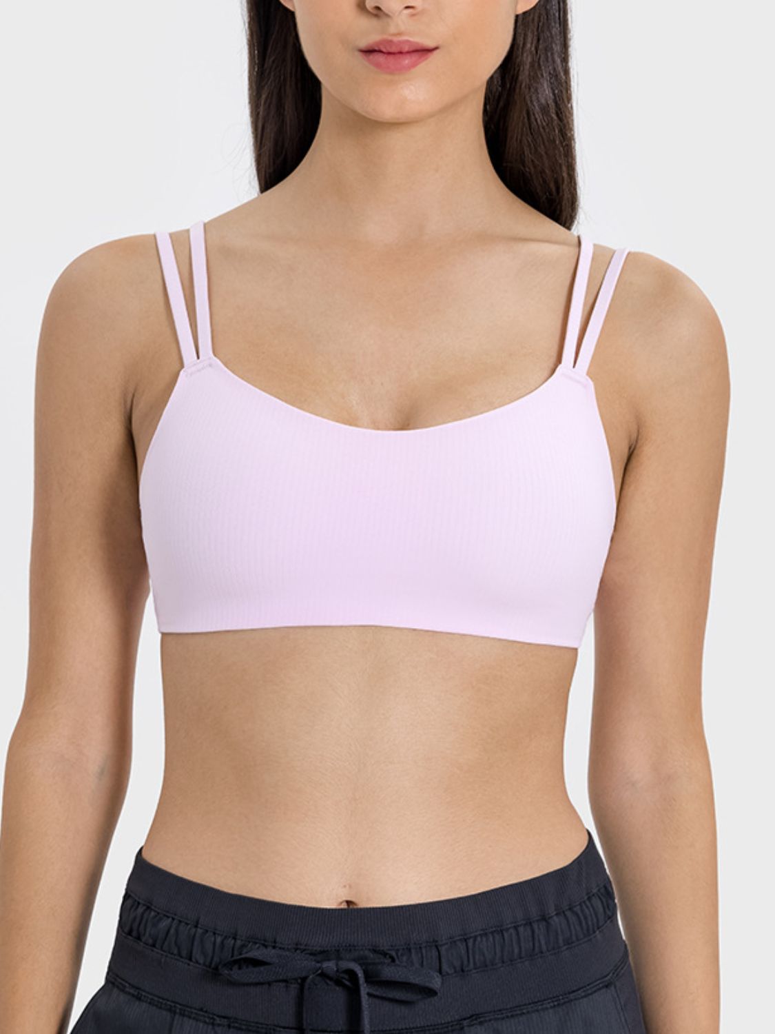 Scoop Neck Double Strap Active Cami Coco’s Tee Boutique