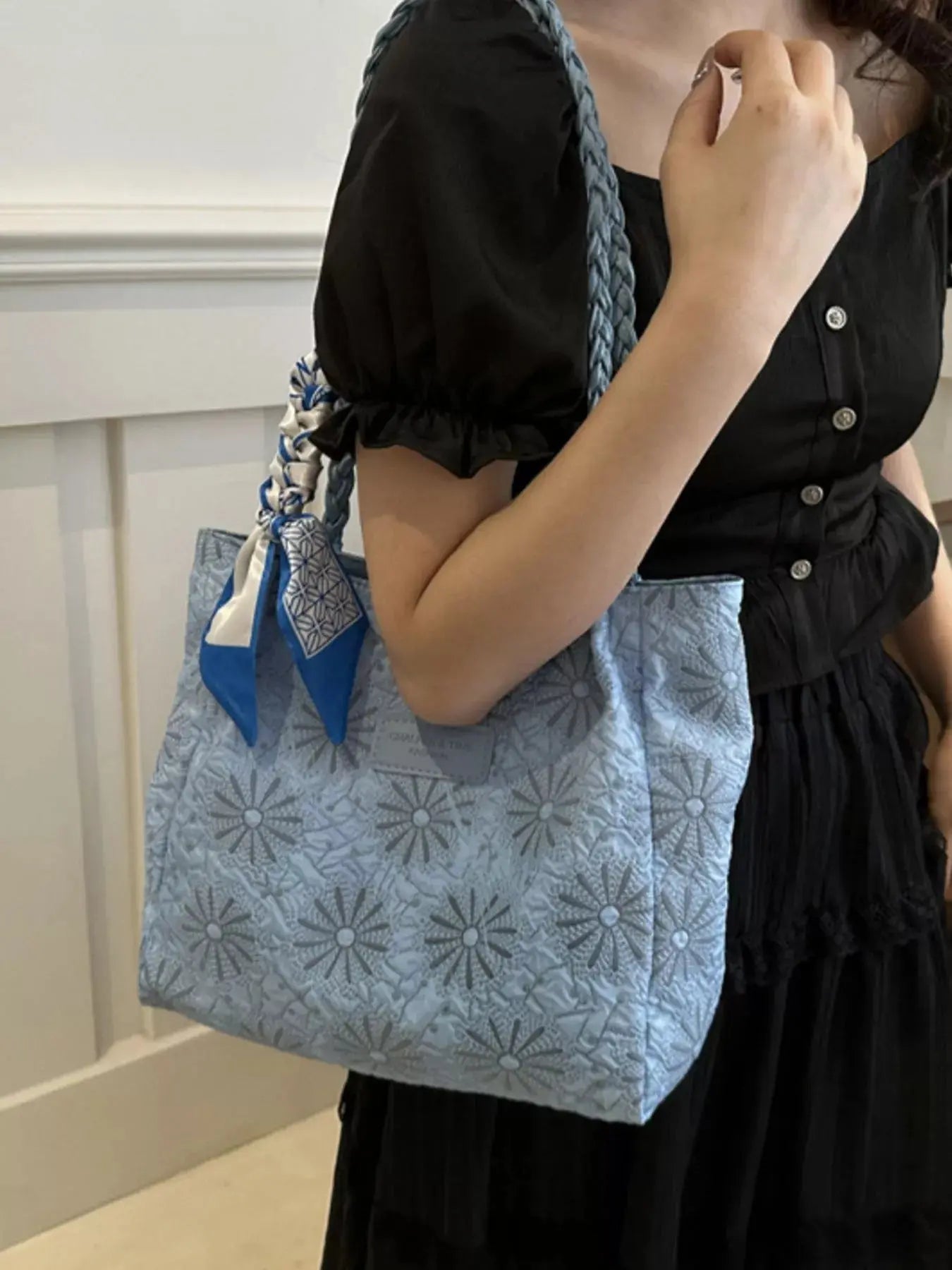 Braided Handle Tote Bag Simply Love