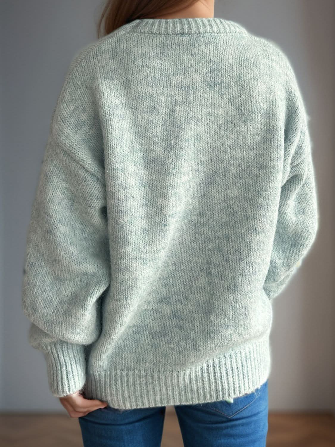 Round Neck Long Sleeve Sweater