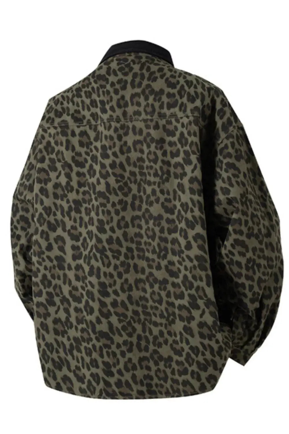 Men's Plus Size Leopard Print Snap Down Shirt Simply Love