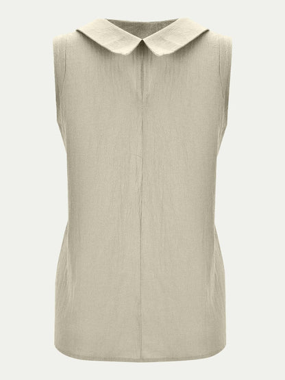 Full Size Round Neck Sleeveless Top.