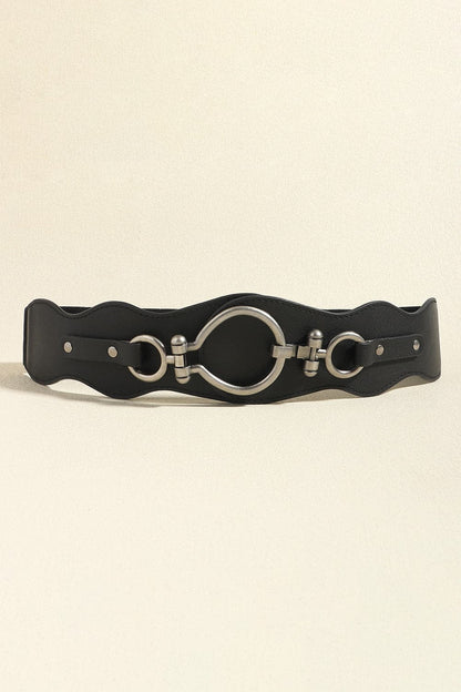 PU Leather Zinc Alloy Buckle Belt.