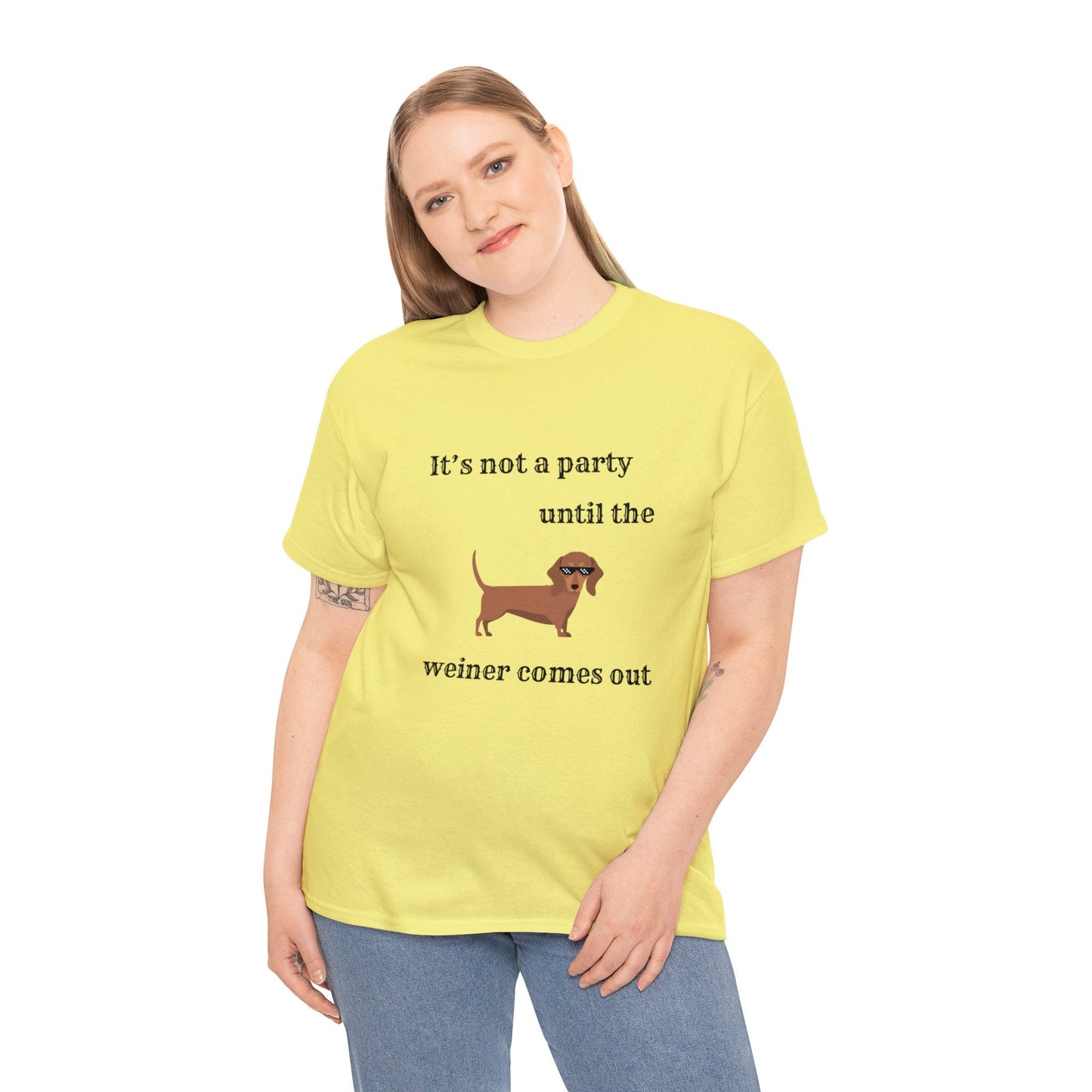 Dachshund Weiner Party Short Sleeve Tee