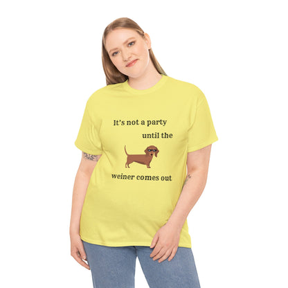 Dachshund Weiner Party Short Sleeve Tee