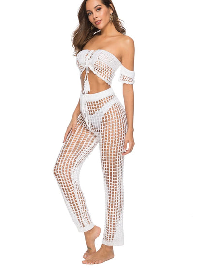 Cutout High Waist Swim Pants.