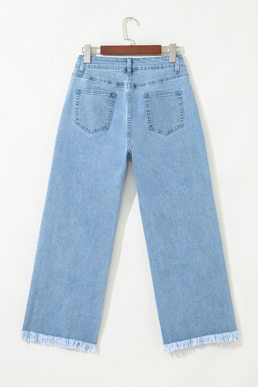 Myosotis Acid Washed High Rise Cropped Wide Leg Jeans Love Salve