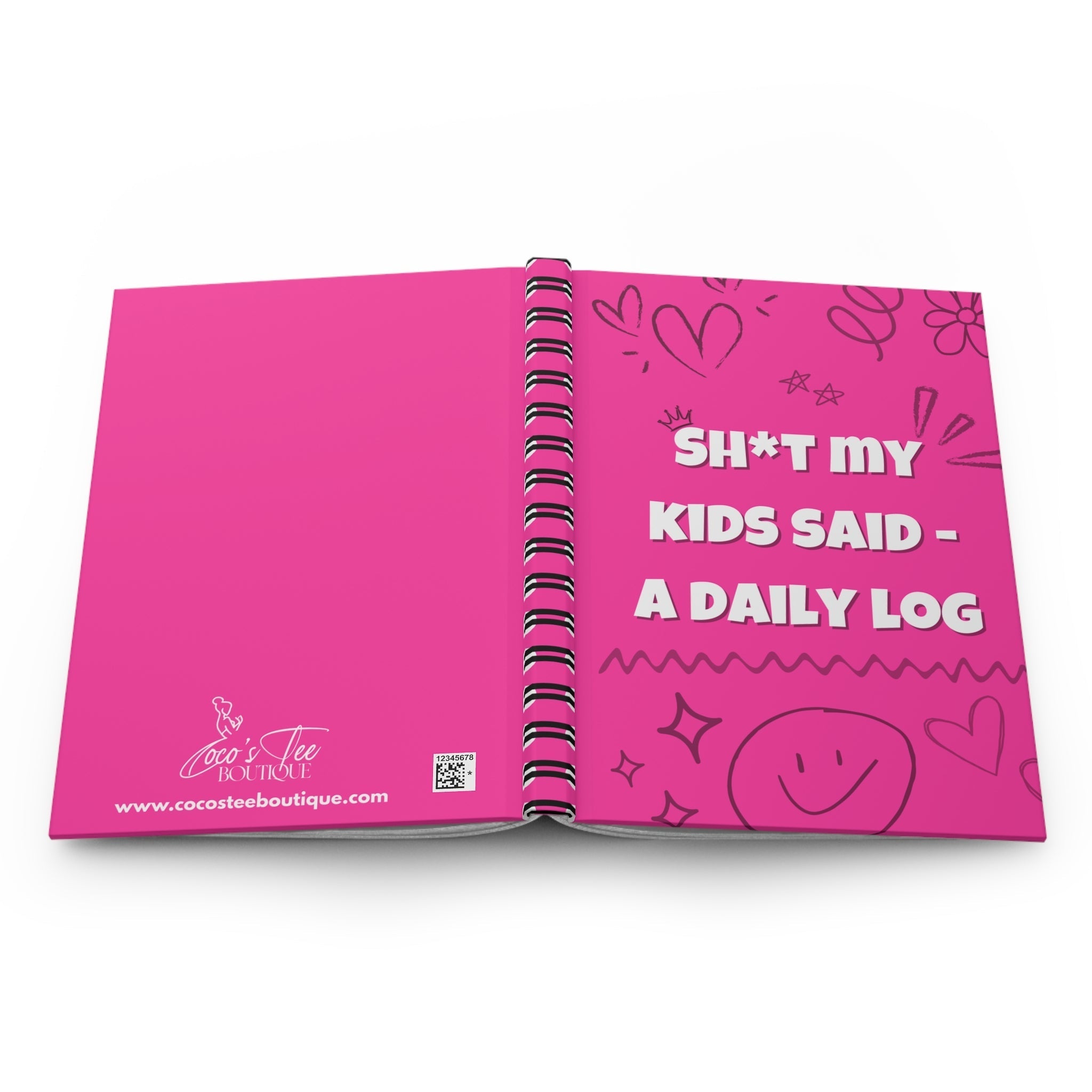 Sh T My Kids Said Hot Pink Daily Log Journal For Parents Documenting Hilarious Moments Coco’s Tee Boutique