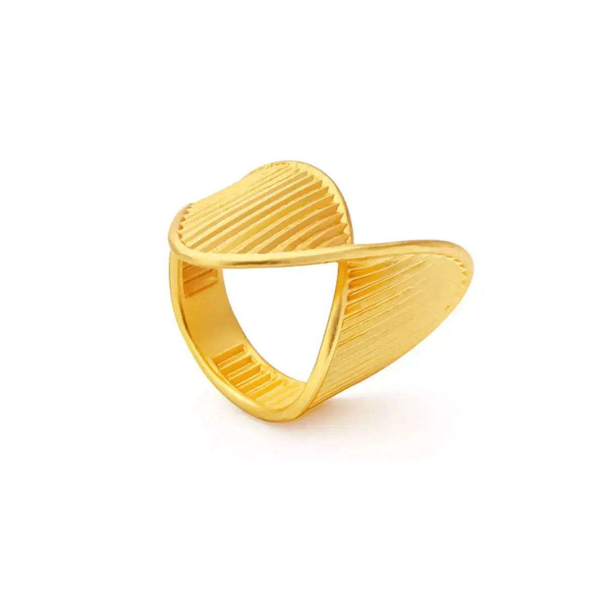Irregular Twisted Texture Ring Simply Love