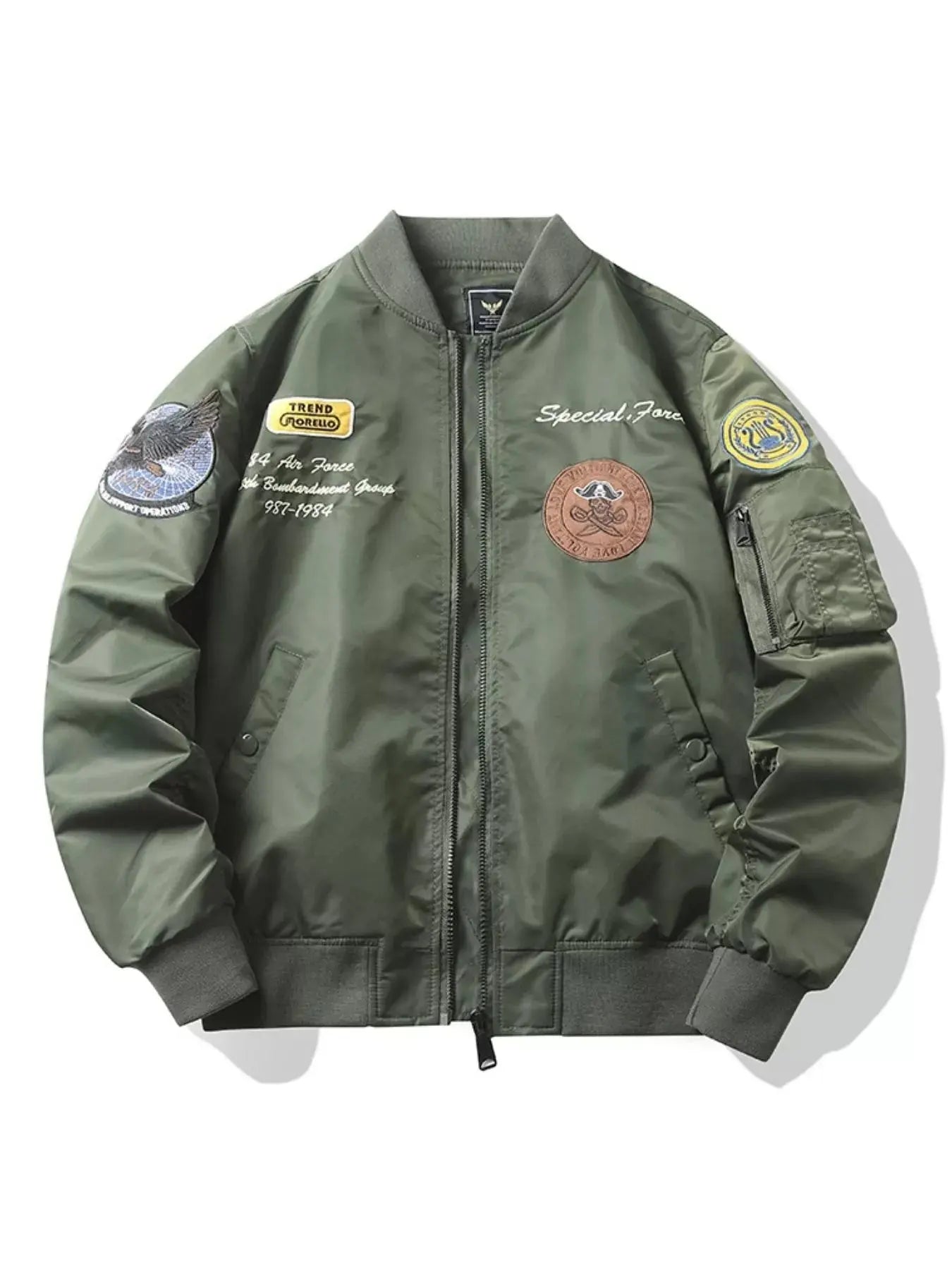 Men's Plus Size Zip Up Bomber Jacket Simply Love