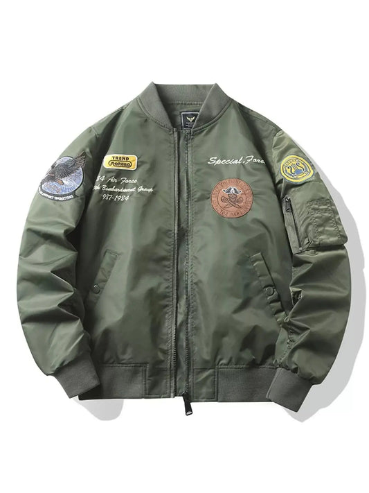 Men's Plus Size Zip Up Bomber Jacket Simply Love