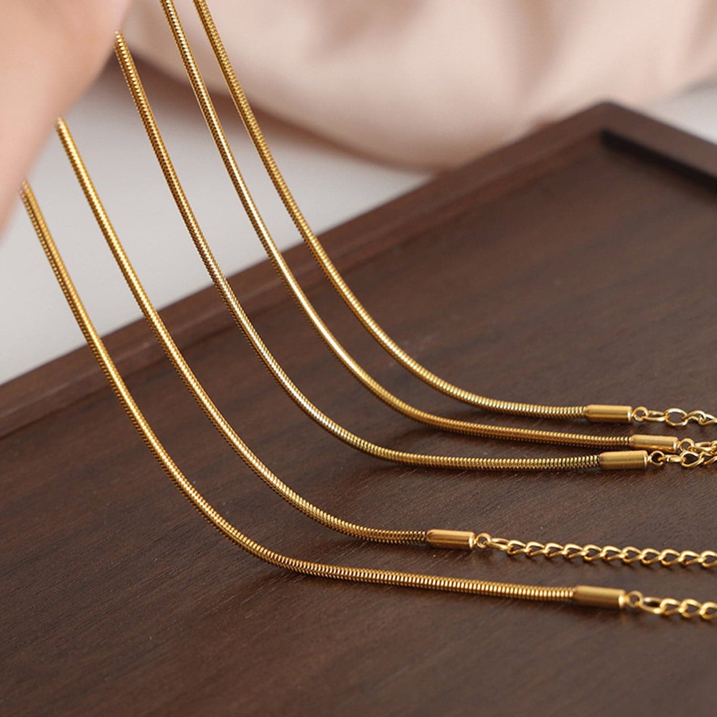 18K Gold-Plated Minimalist Bracelet.