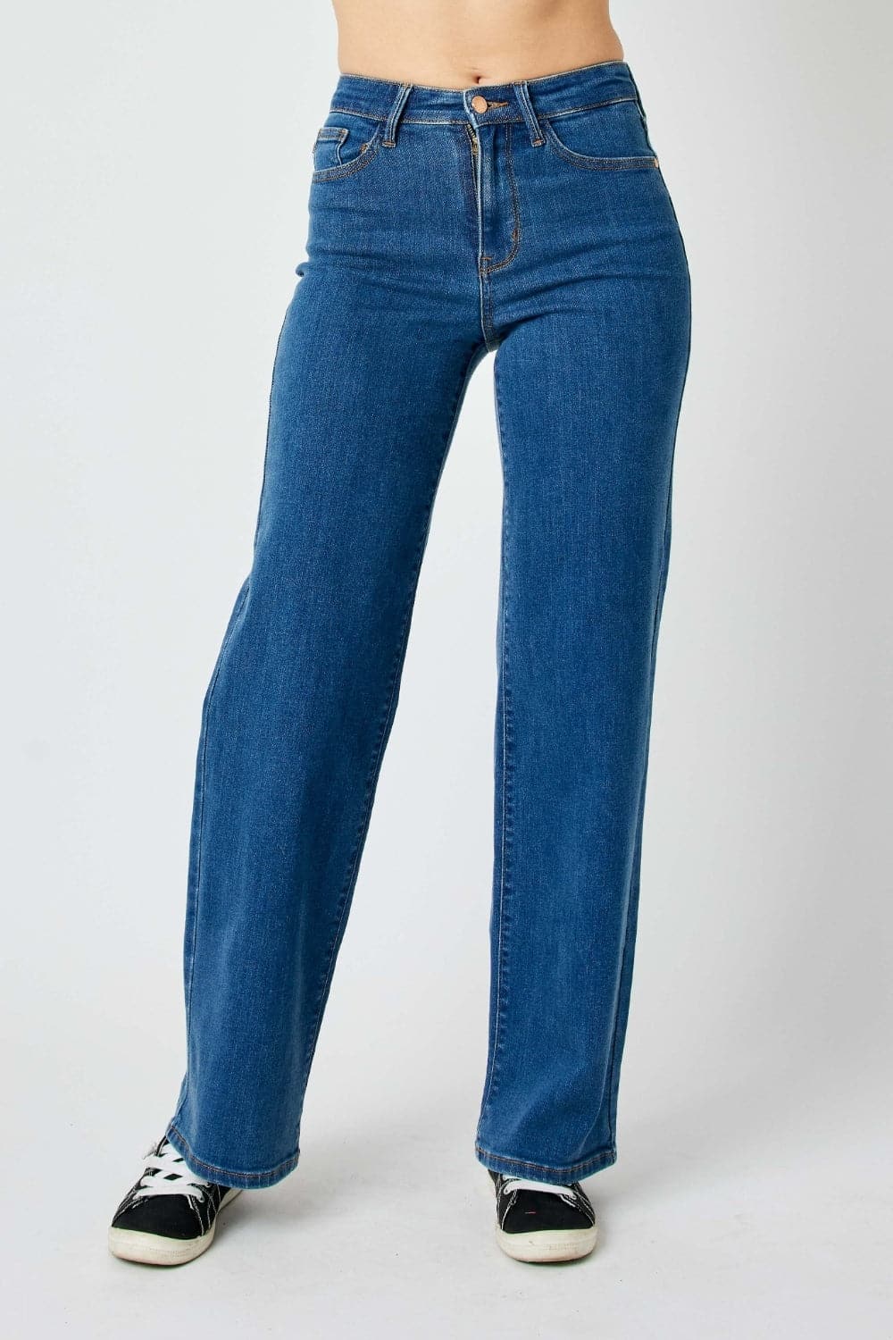 Judy Blue Full Size High Rise Straight Jeans.