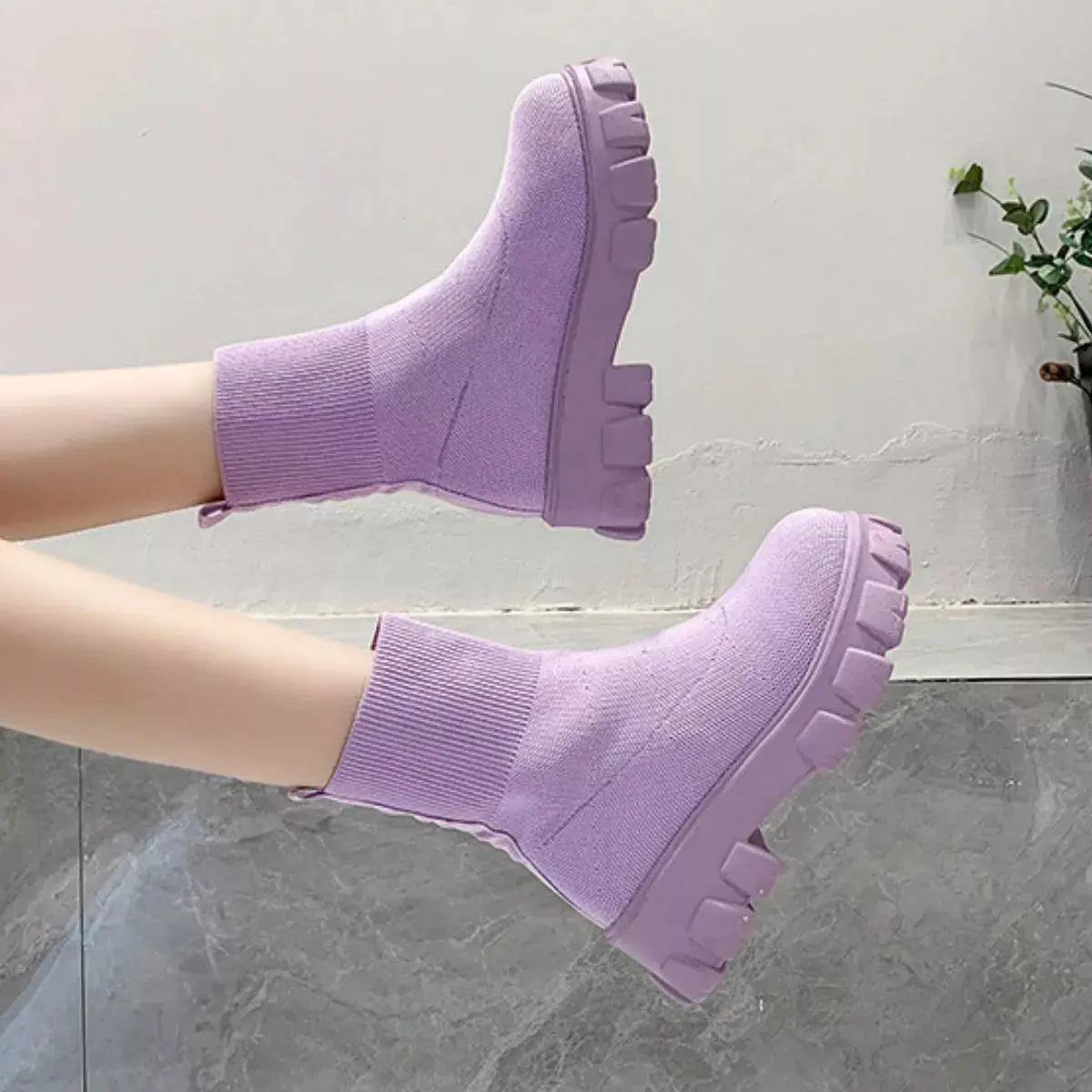 Round Toe Block Heels Boots Simply Love