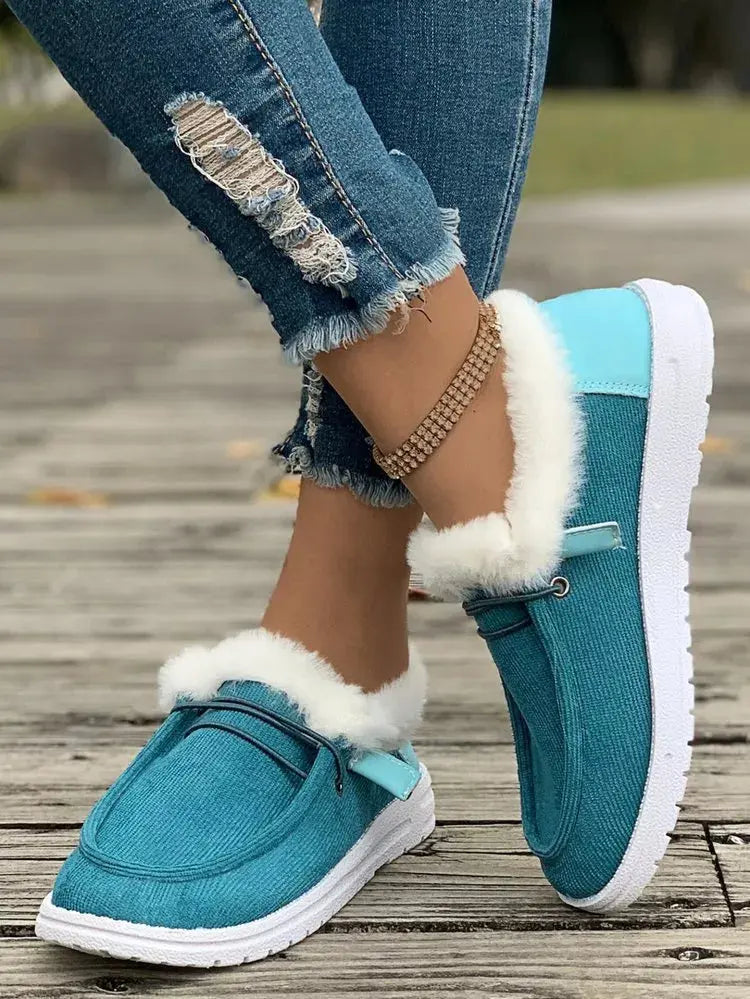 Cozy Plush-Lined Flats Slip-Ons Simply Love