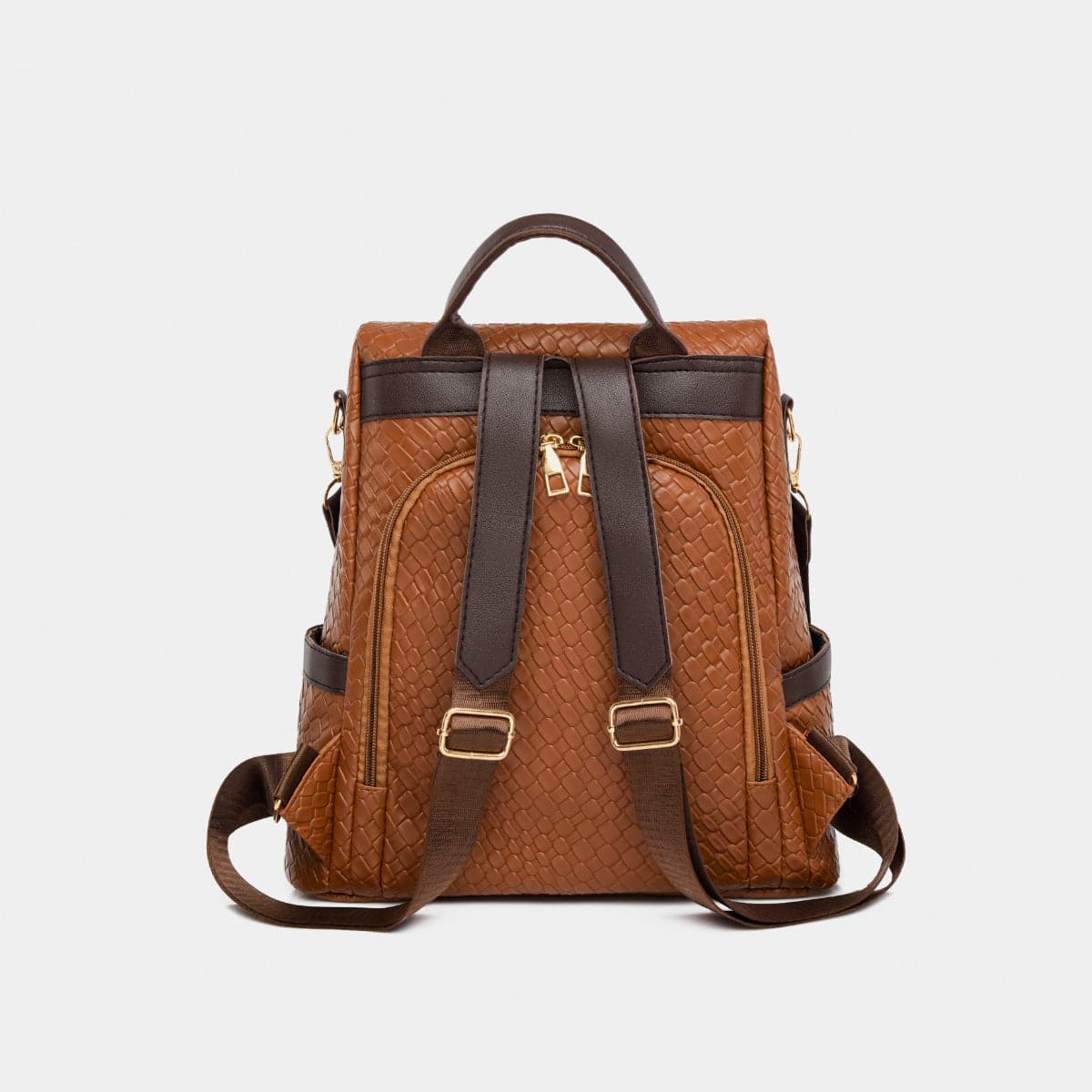 Stylish PU leather large backpack for everyday adventures