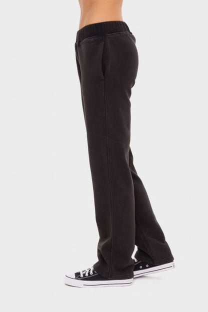 Cozy Fleece Lounge Pants with Pockets and Elastic Waistband