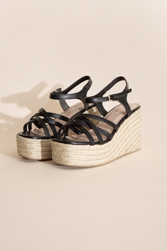 WEBSTER-3 Wedge Sandal Platform Heels.