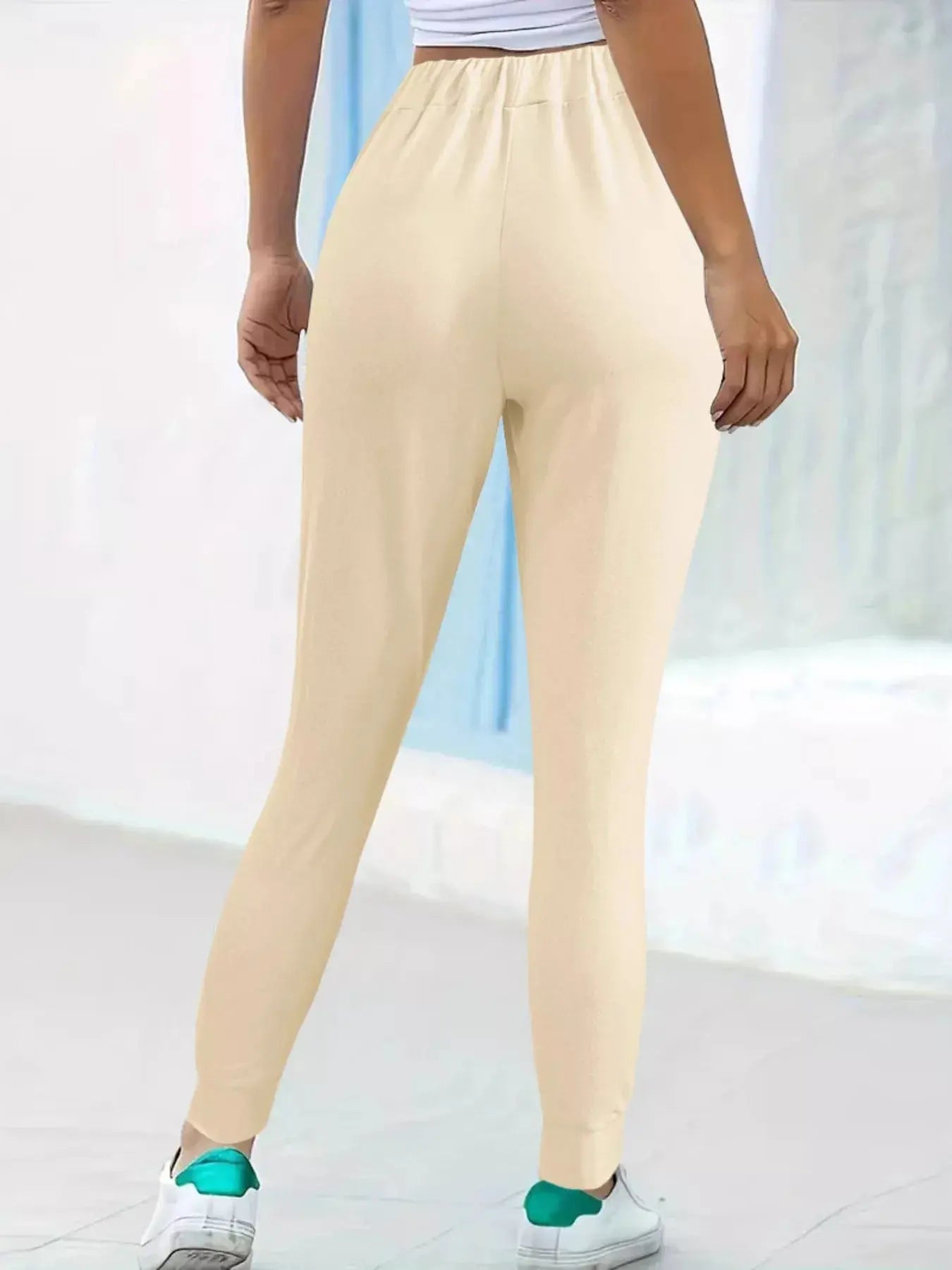 Comfortable Elastic Waist Casual Pants Simply Love