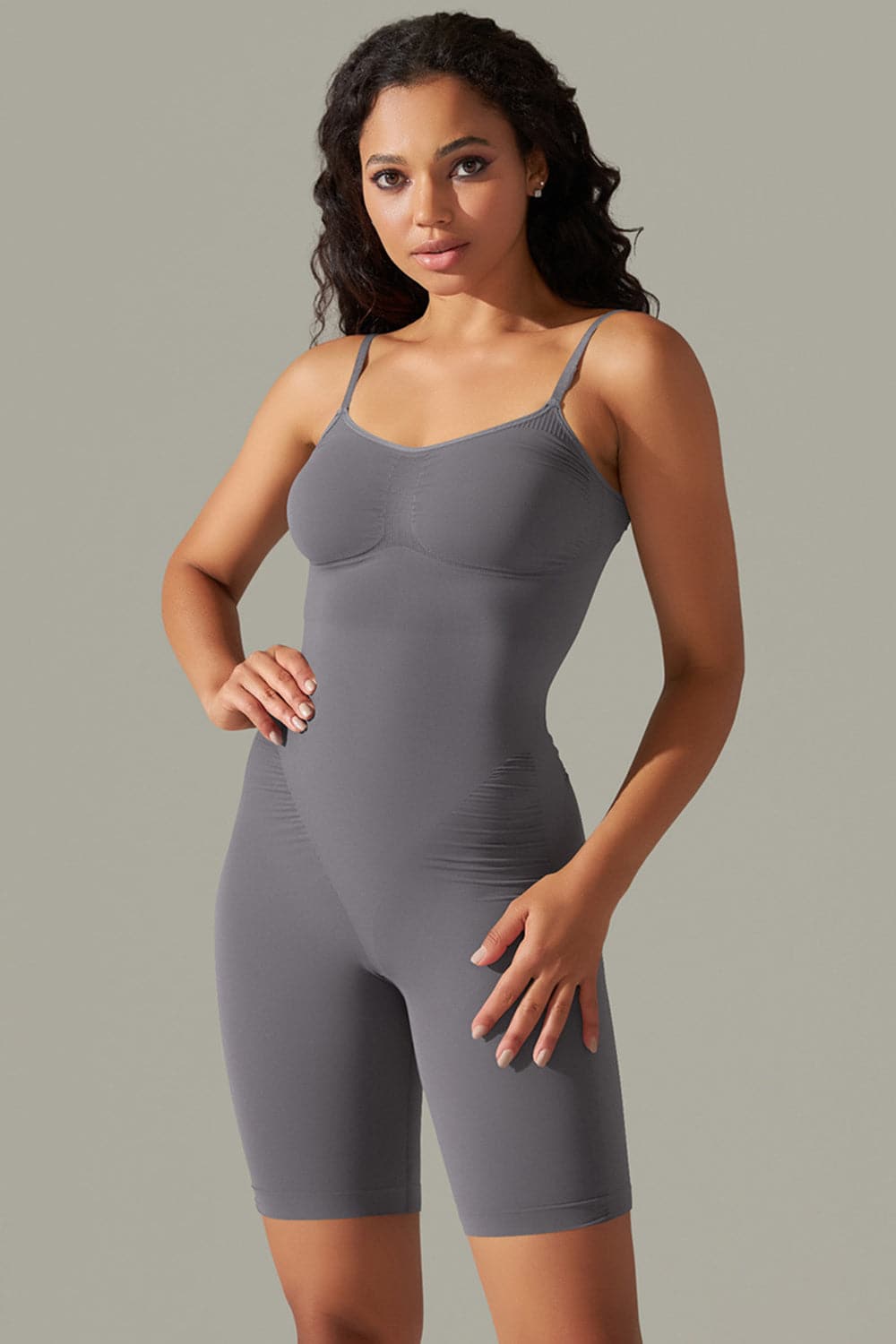 Spaghetti Strap Active Romper.