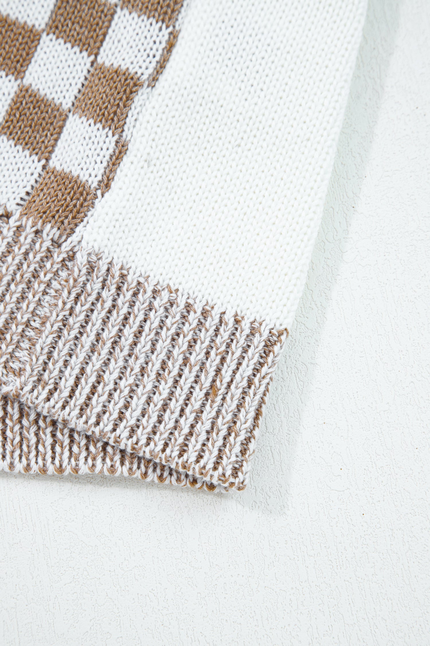 Dear-Lover Brown Checkered Women's Plus Size Open Front Cardigan - Fall Style Dear-Lover Dropshipping