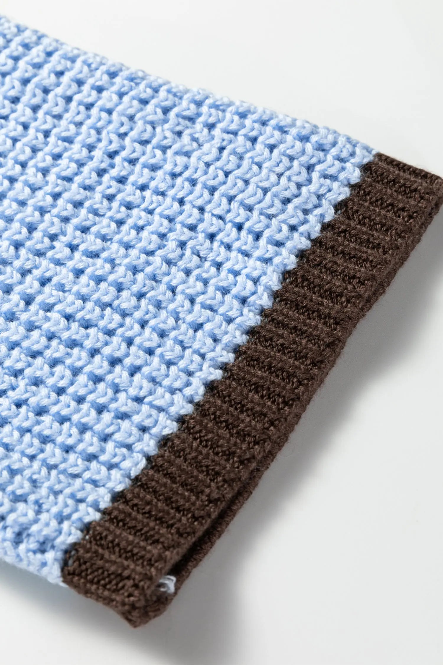 Myosotis Striped Color Block Thermal Textured Knit Drop Shoulder Sweater Dear-Lover Dropshipping