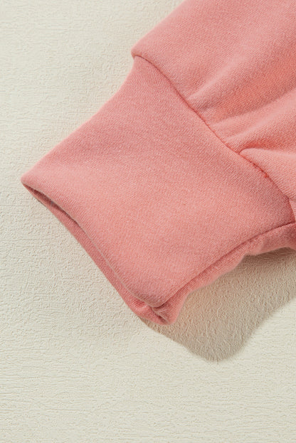 Pale chestnut back bow sweatshirt