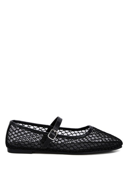 Averona sheer mesh flats