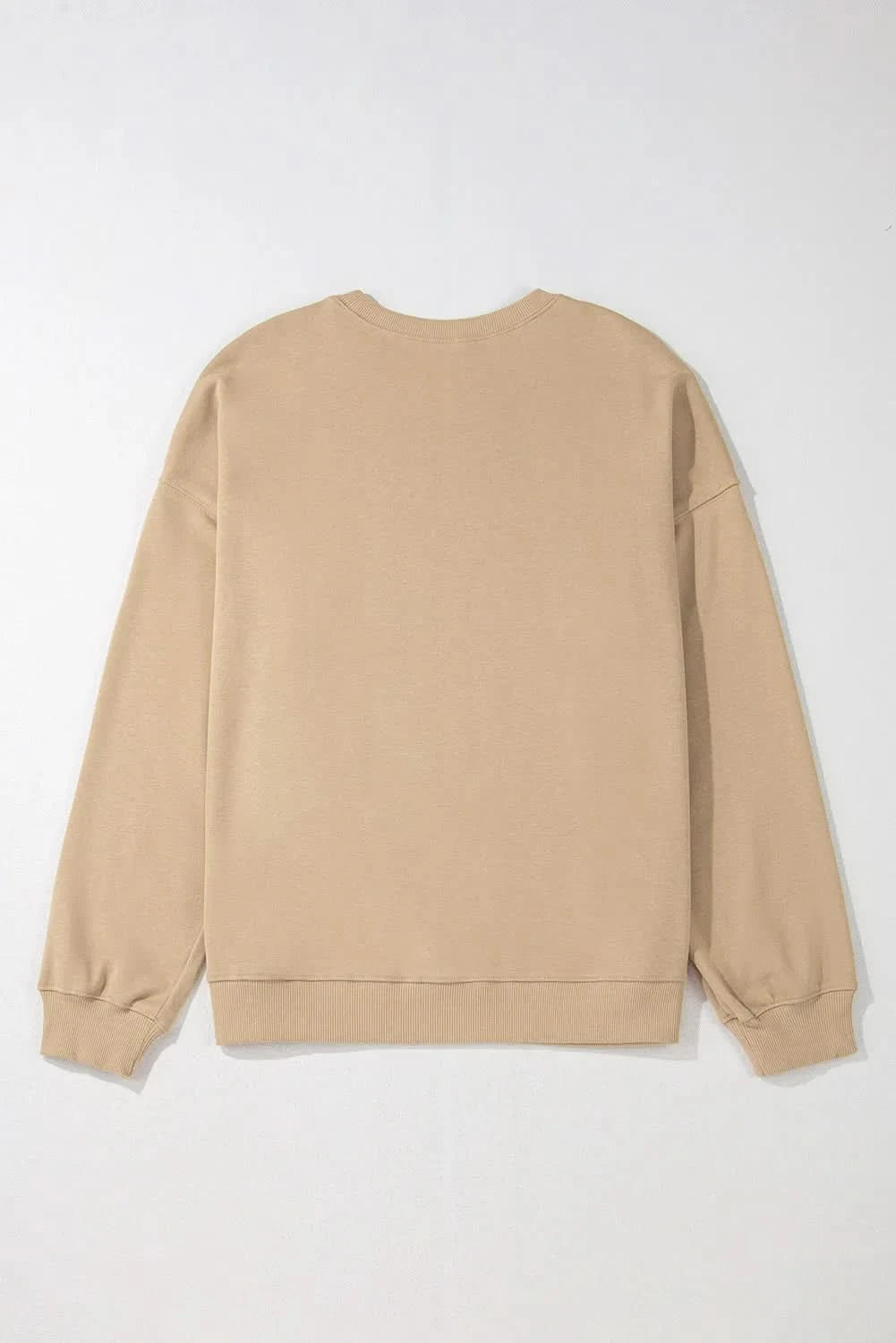 Plus Size Round Neck Long Sleeve Sweatshirt