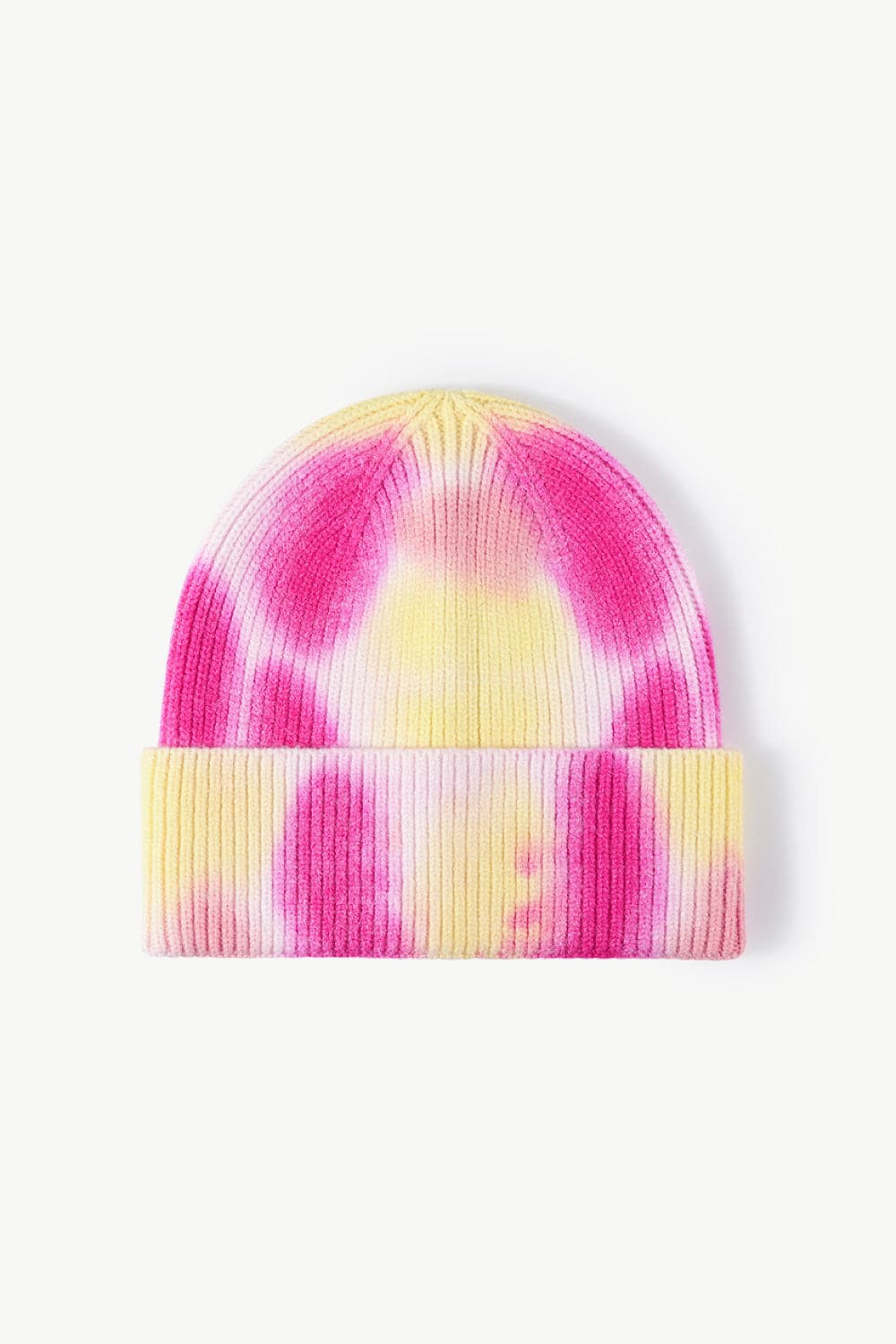 Tie-Dye Cuffed Knit Beanie.