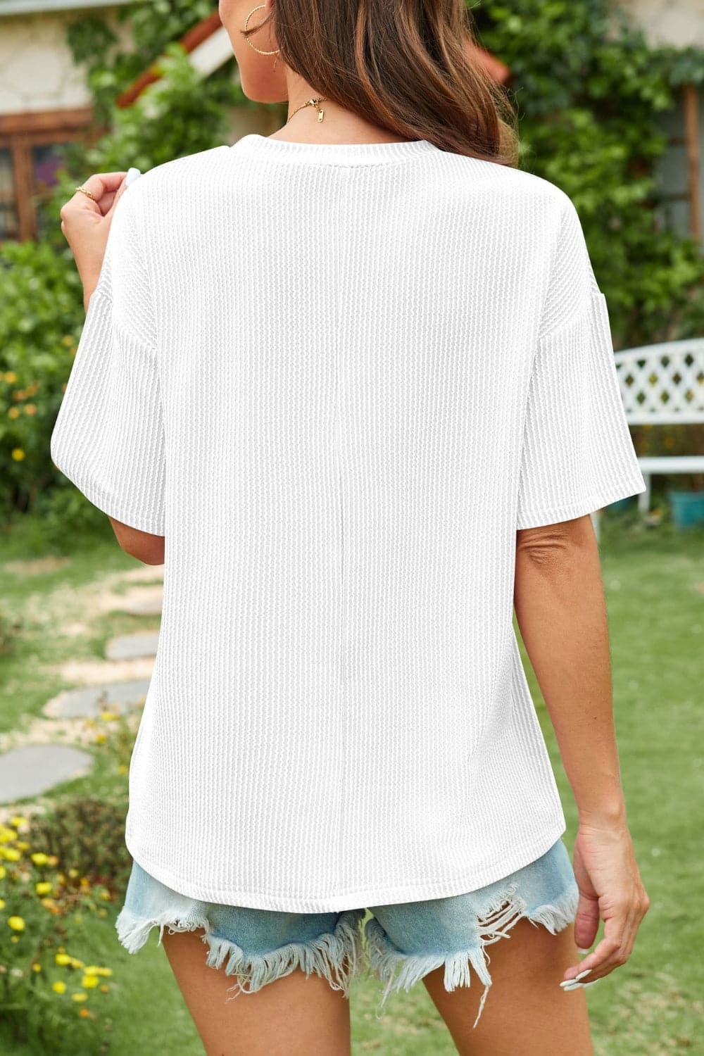 Round Neck Half Sleeve T-Shirt.