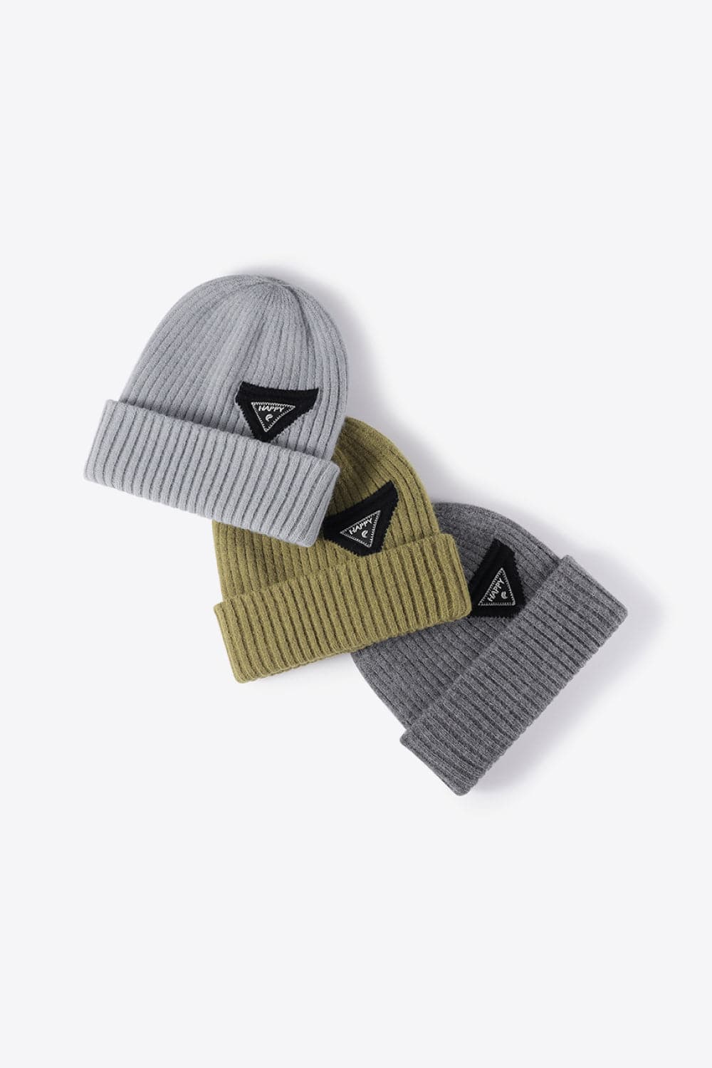 HAPPY Contrast Beanie.