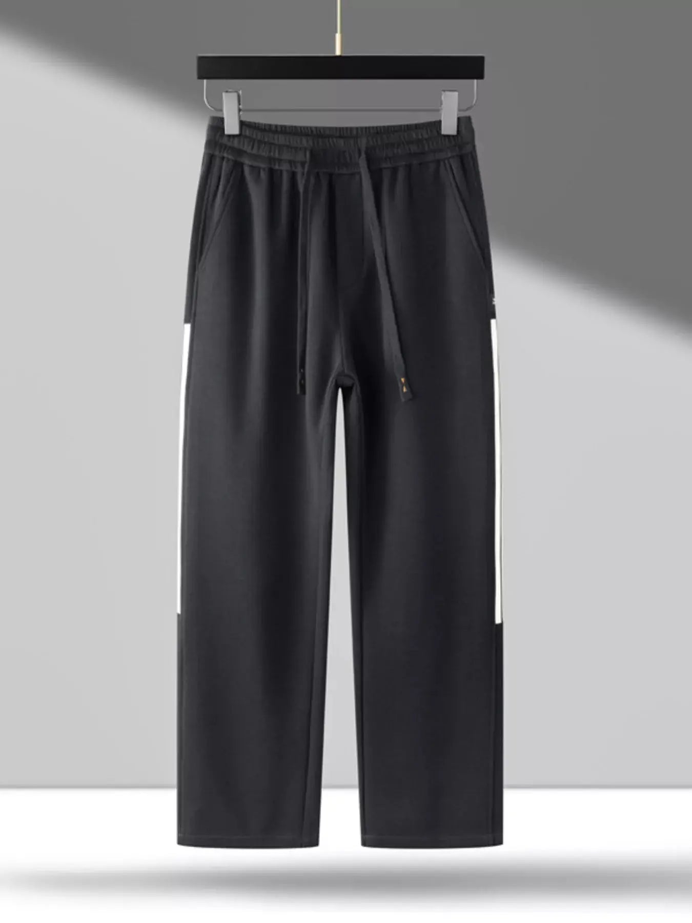 Men's Casual Striped Wide Leg Pants With Drawstring Pockets Simply Love