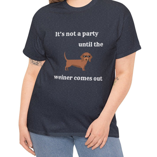 Dachshund Weiner Party Short Sleeve Tee For Dog Lovers Unisex 100 Percent Cotton Coco’s Tee Boutique