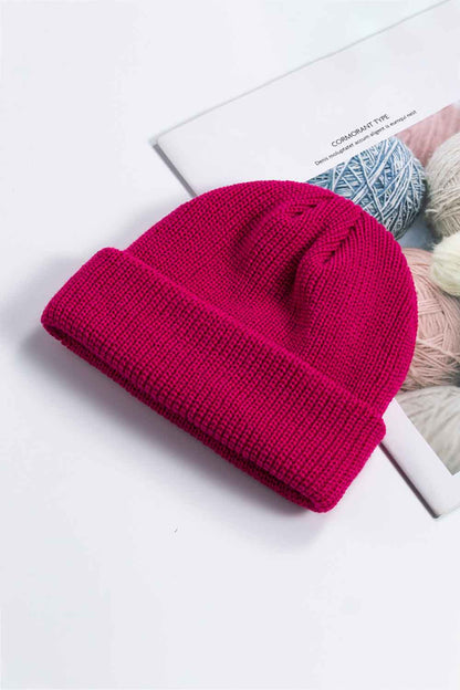 Cozy Rib-Knit Cuff Beanie.