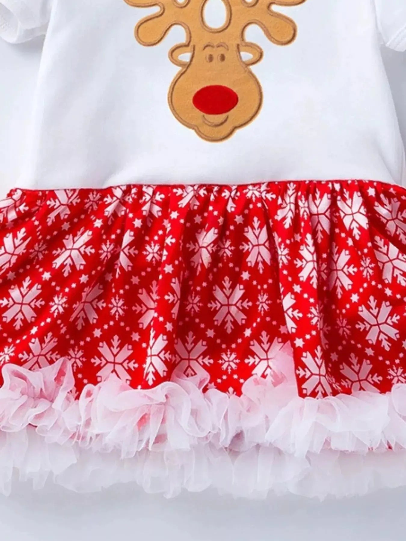 Children's Christmas One Piece Dress with Headband Simply Love