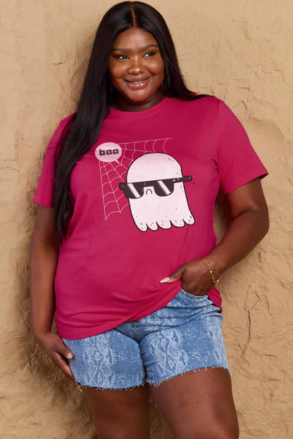 Charming Boo Graphic Cotton Tee