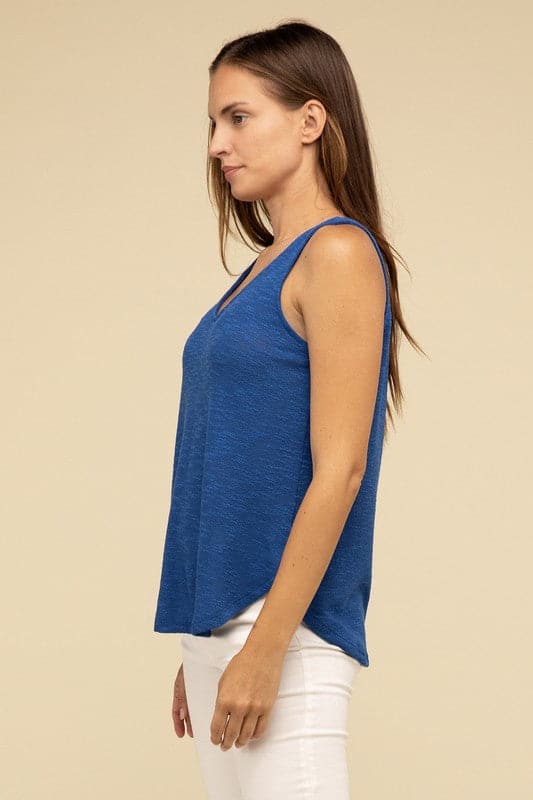 V Neck Sleeveless Cami Top.