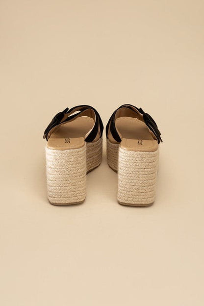 Manta Espadrille Platform Slides.